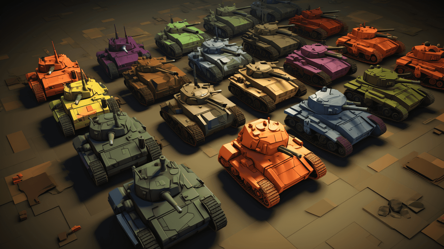 Skins in Battle Tank 3D Game Banner